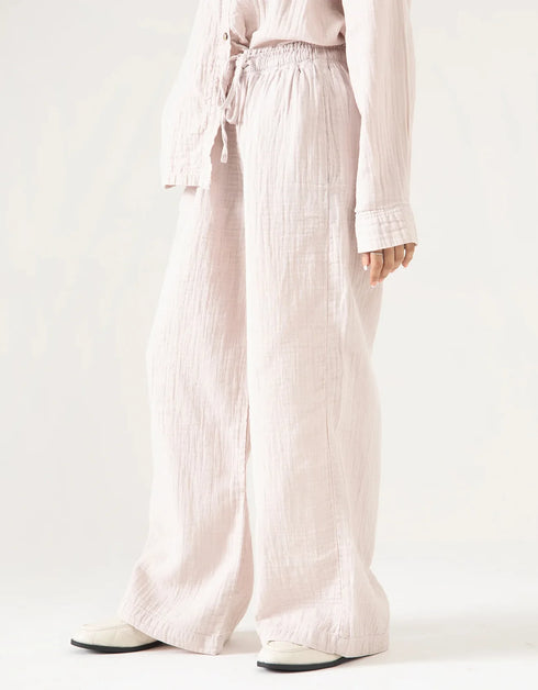WIDE LEG MUSLIN TROUSER